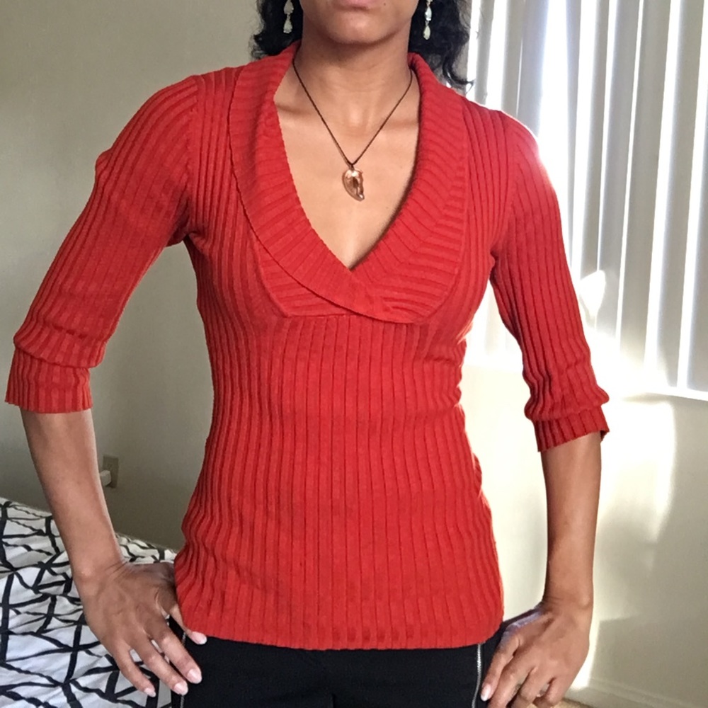 Orange Sweater